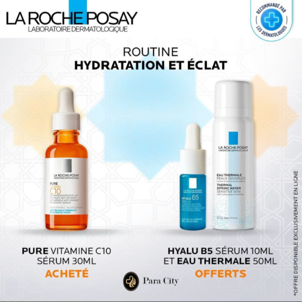 PURE VITAMINE C10 SÉRUM 30ML + HYALU B5 SÉRUM 10ML + EAU THERMALE 50ML